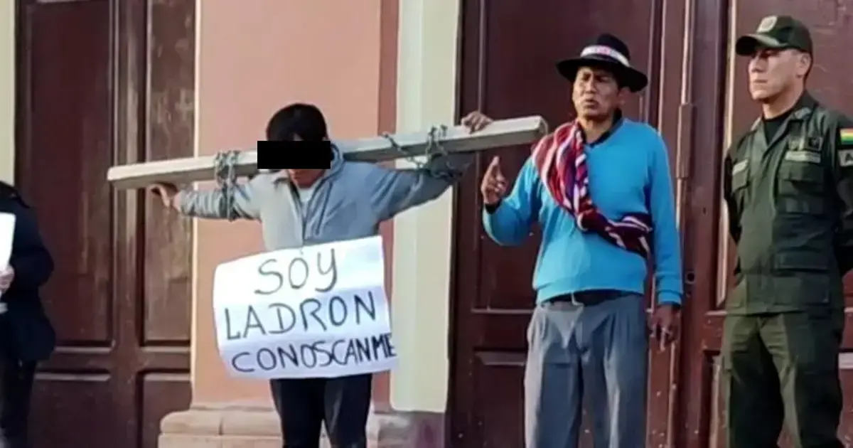 Hombre acusado de robo presentado ante los comunarios
