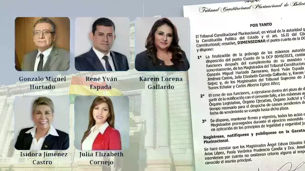 Los 5 autoprorrogados del TCP.