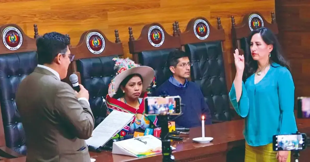 Paola Prudencio Candia asumió como nueva presidenta del TCP