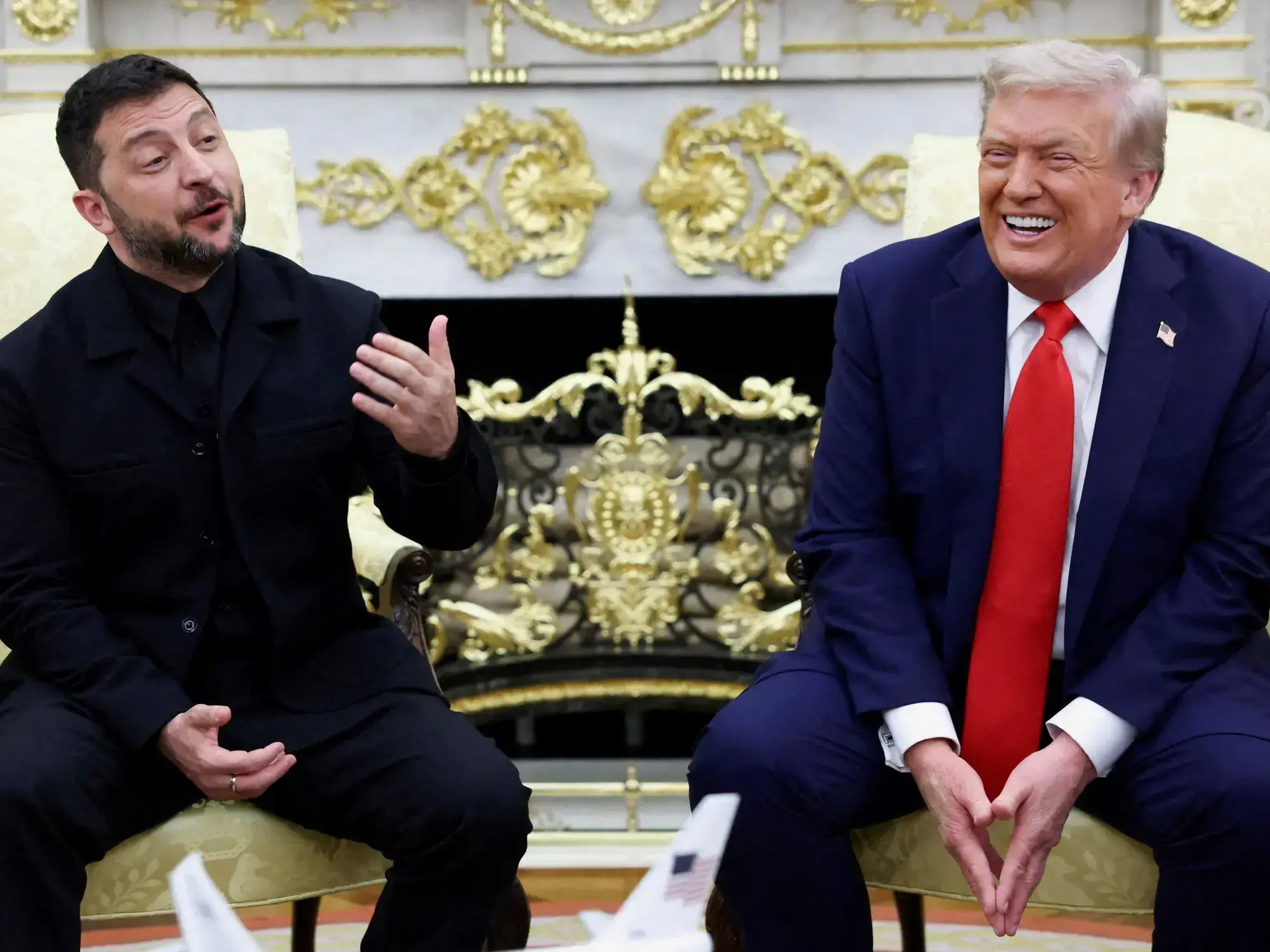 Zelenski y Trump en una reunión en el Salón Oval en agosto pasado