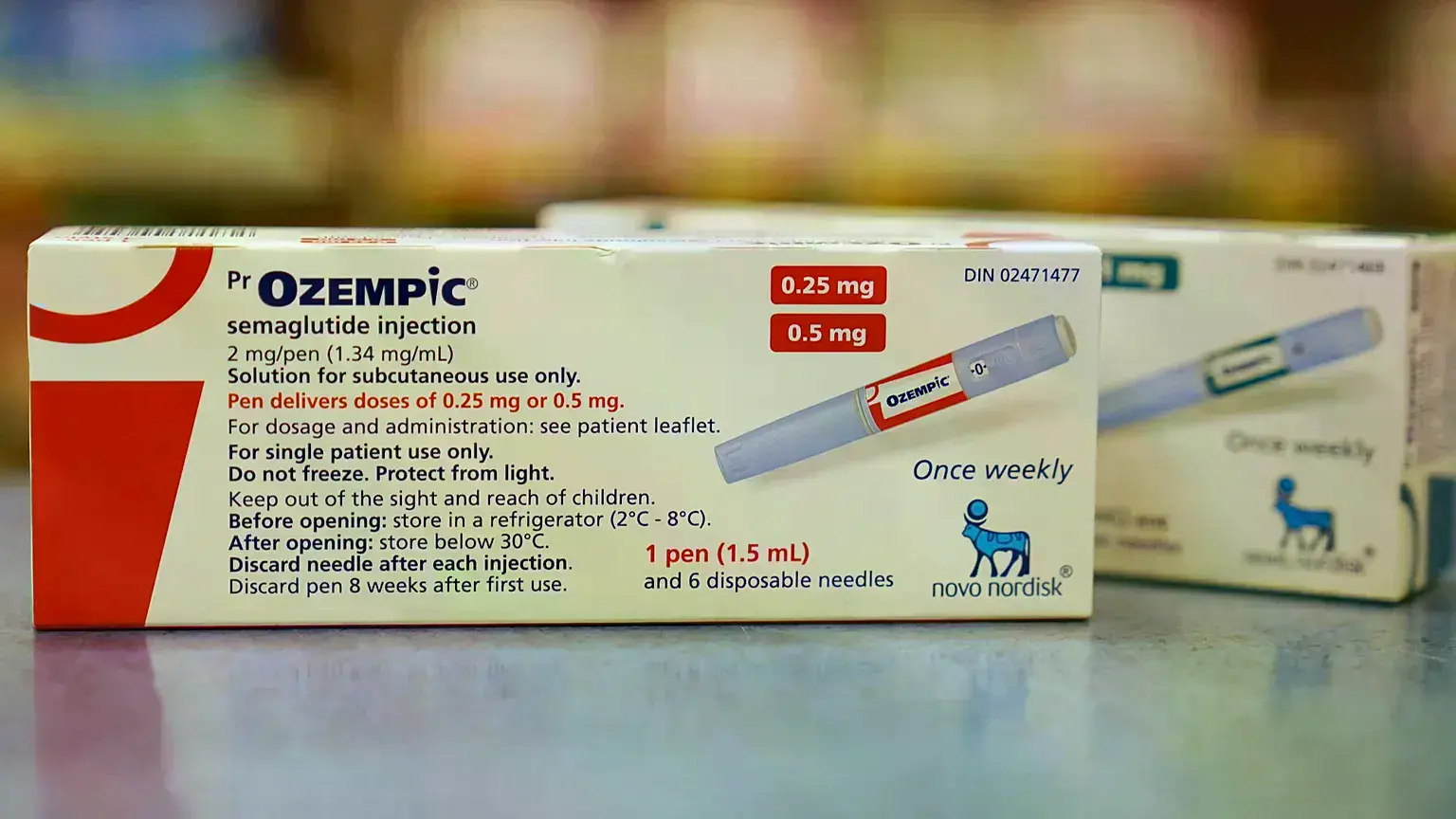 El medicamento para la diabetes Ozempic, en una farmacia de Toronto
