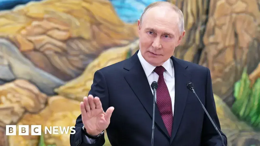 Vladimir Putin durante su intervención en Kirguistán
