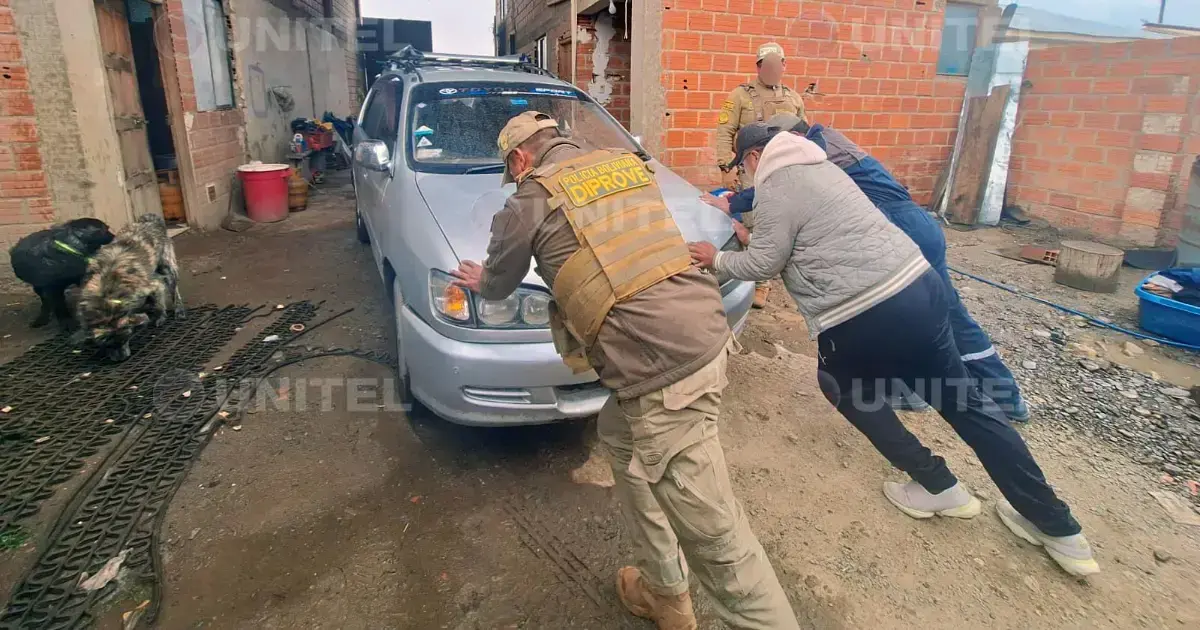 El vehículo fue encontrado en un domicilio.