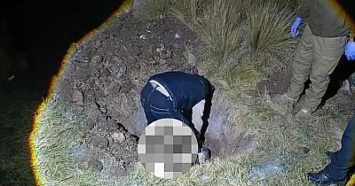 El lugar donde fue enterrado el cuerpo de la joven