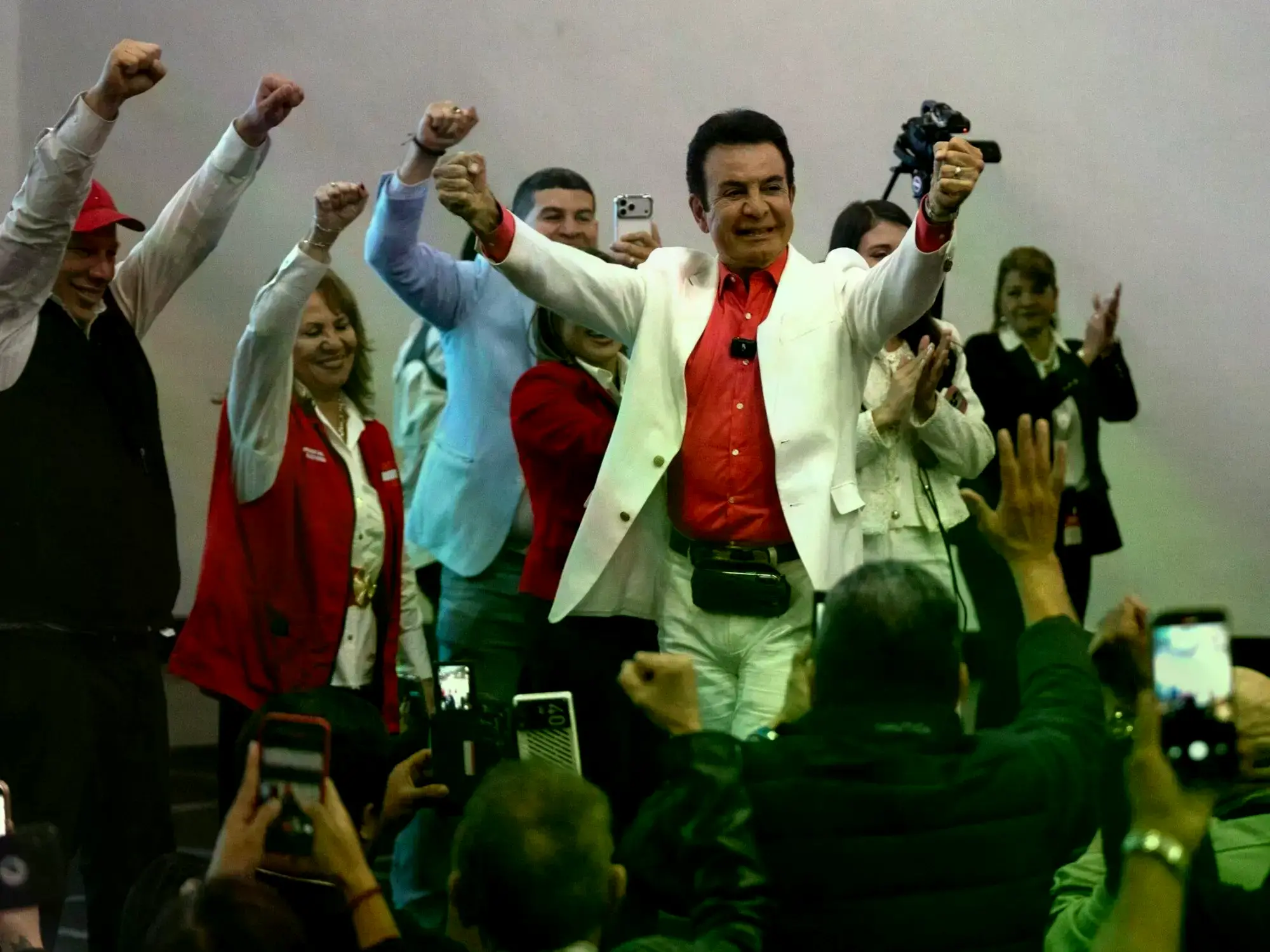 Salvador Nasralla, candidato presidencial hondureño por el Partido Liberal.