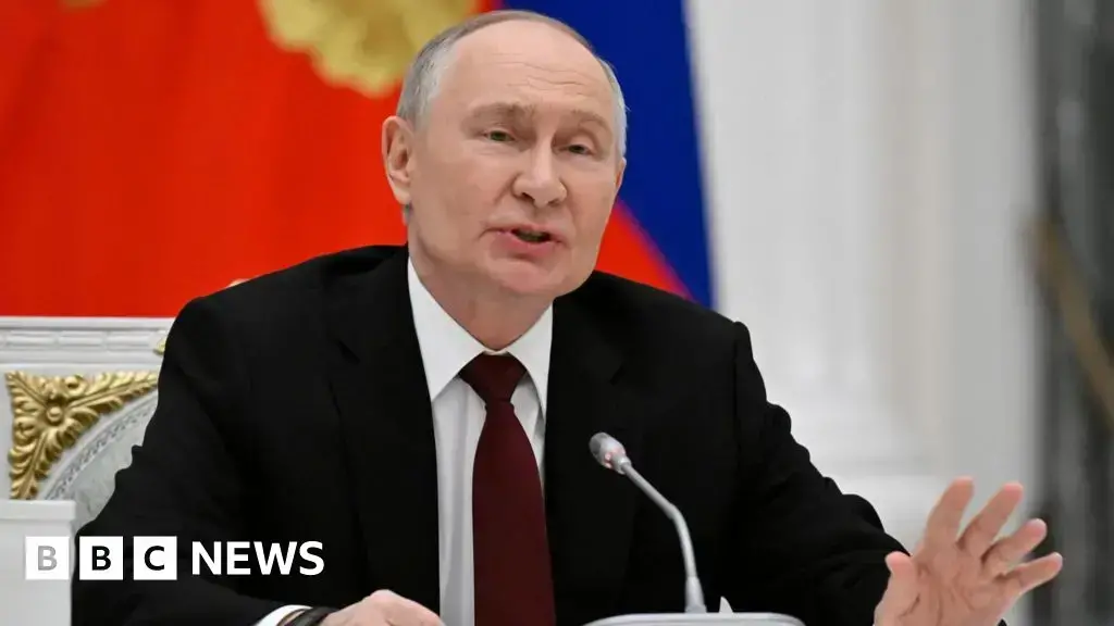 Vladimir Putin durante una reunión anterior.