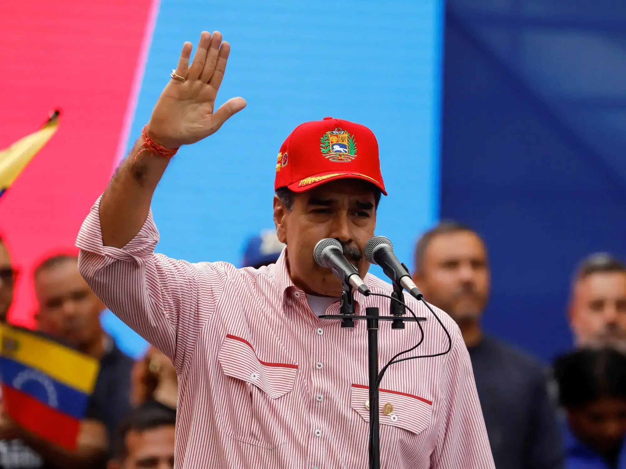 Migrantes deportados por Estados Unidos desembarcan en el aeropuerto venezolano de Maiquetía, en febrero.