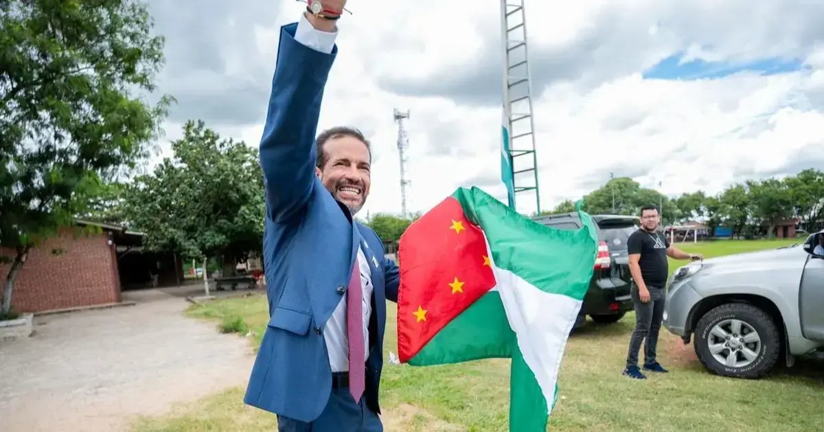 Luis Fernando Camacho, estuvo esta mañana en Montero