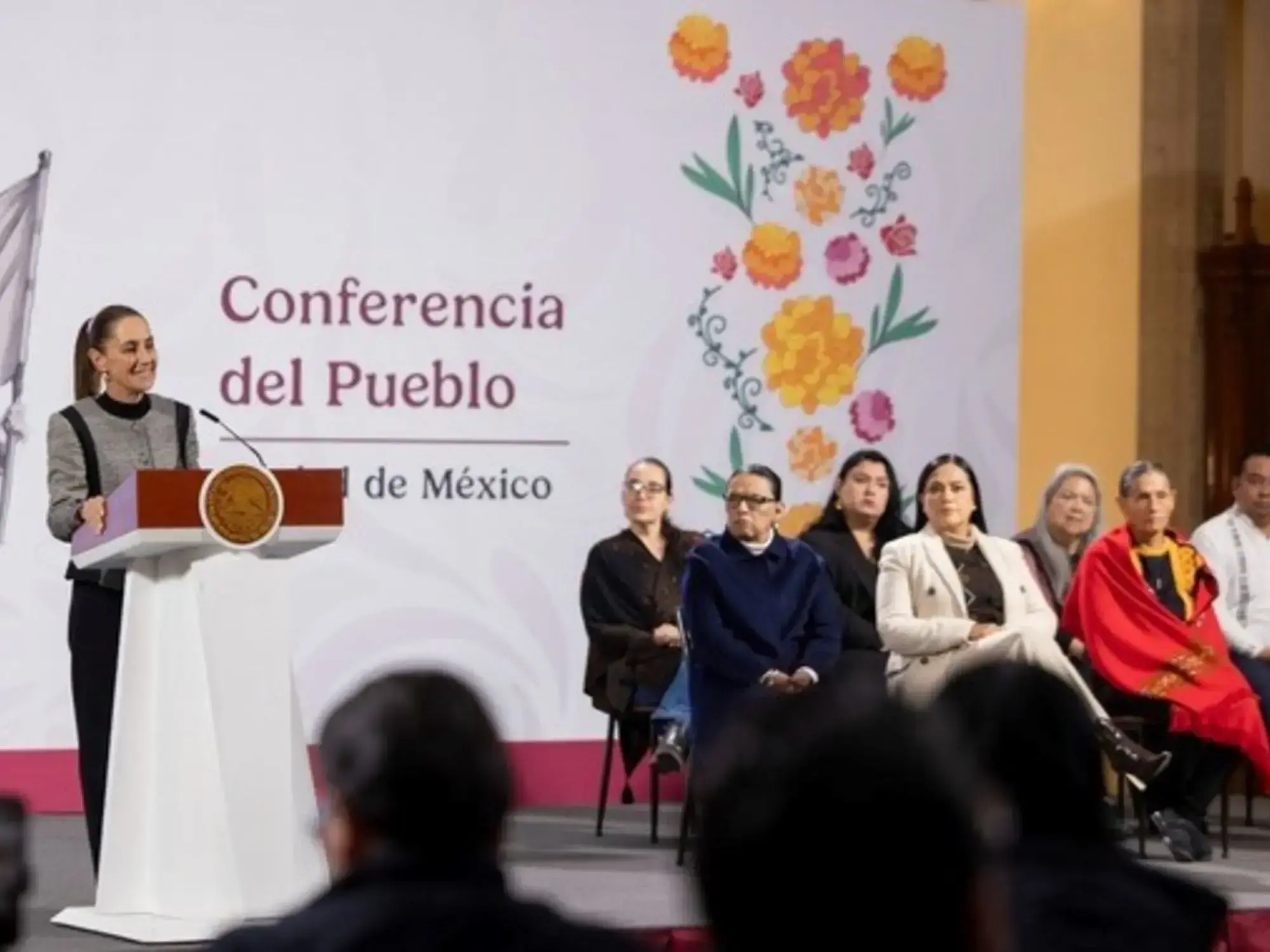 Claudia Sheinbaum en conferencia de prensa.