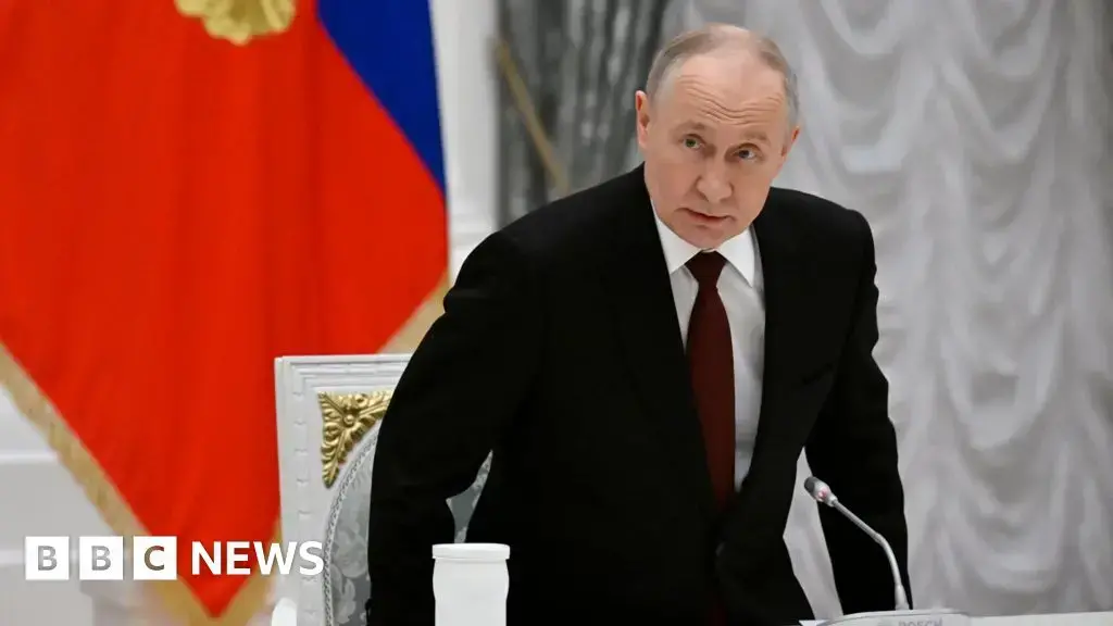 Vladímir Putin durante una reunión en el Kremlin.