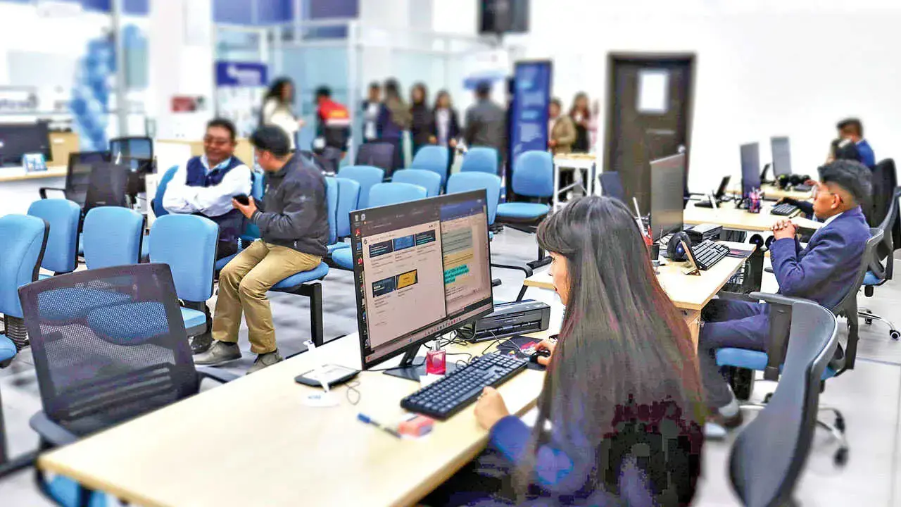 Una oficina de la Gestora Pública, entidad que administra los recursos de los aportantes.