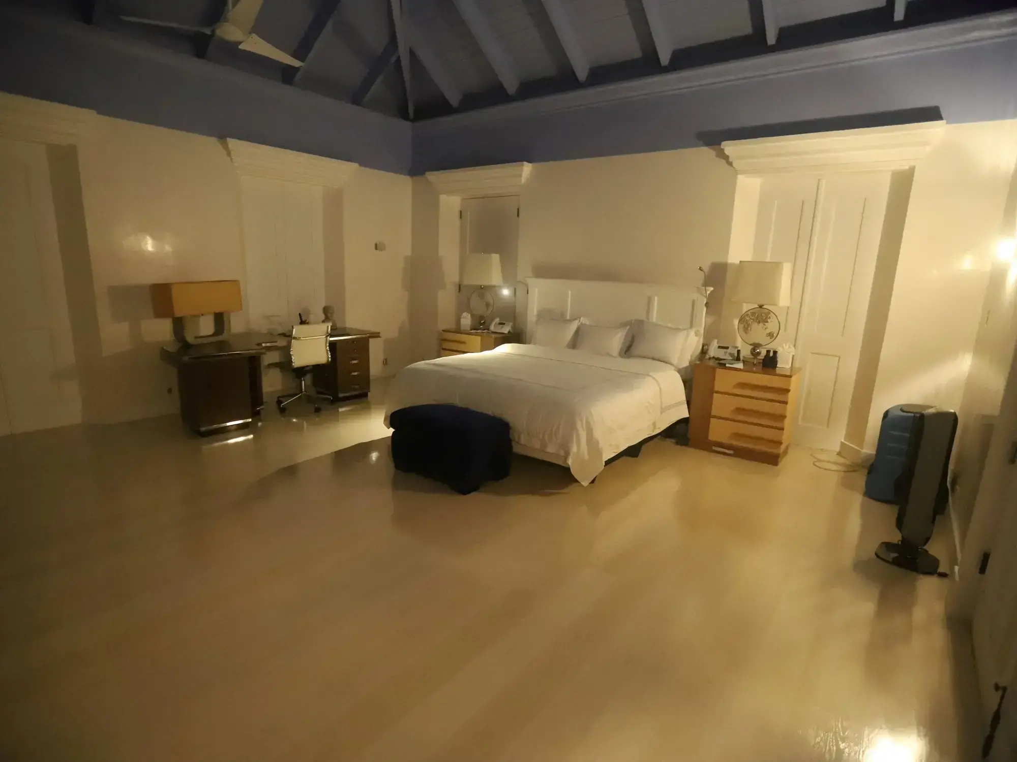 Estructuras en Little Saint James, una de las islas privadas propiedad de Jeffrey Epstein.