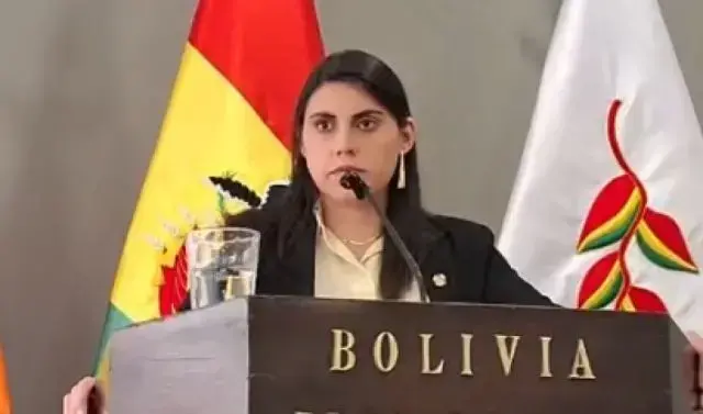 La viceministra de Autonomías, Andrea Barrientos.