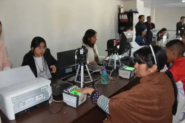 El proceso de empadronamiento para las anteriores elecciones en Bolivia.