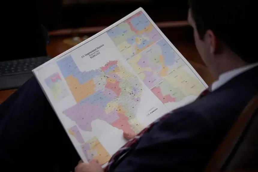 Mapa de distritos electorales de Texas