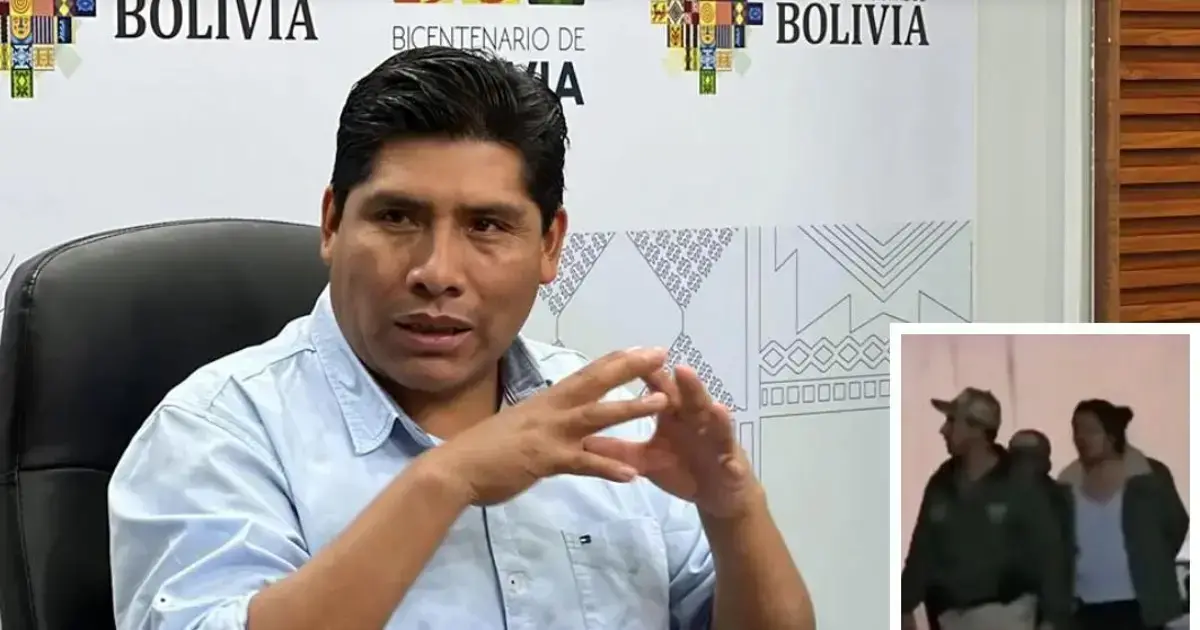 El exgerente de Emapa, Franklin Flores (izq). La esposa de Flores aprehendida por la Policía (der)