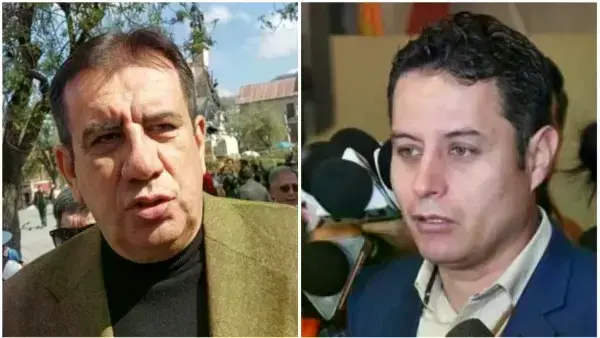 Jaime Soliz y el vicepresidente Edman Lara.