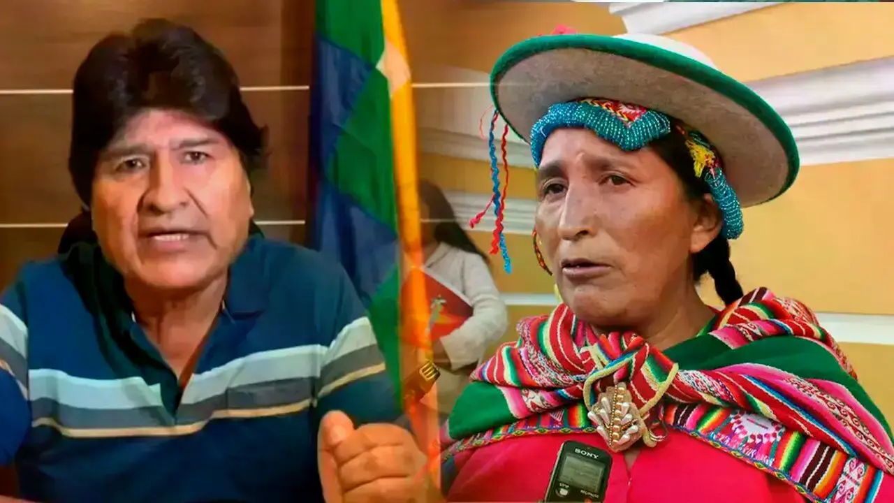 Evo Morales y Lidia Patty.
