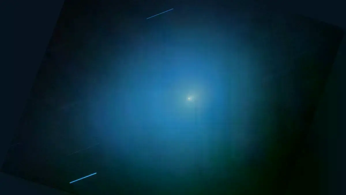 Imagen del cometa interestelar 3I/ATLAS capturada por el Hubble.