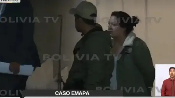 Cinthya C. N., esposa del exgerente de Emapa Franklin Flores.