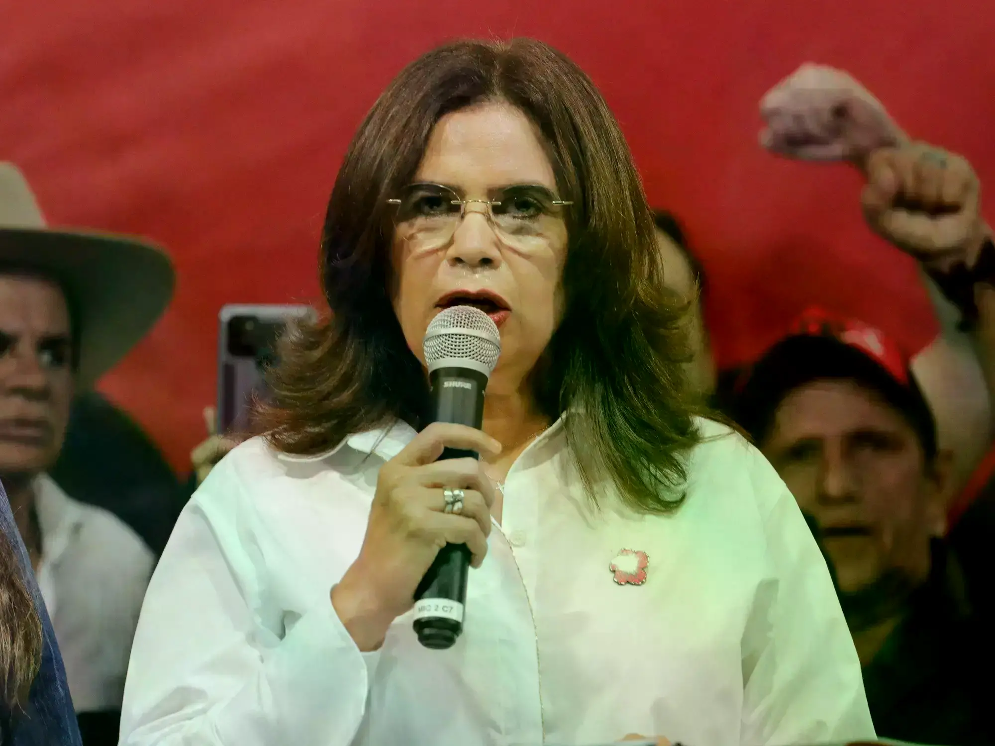 La candidata oficialista Rixi Moncada.