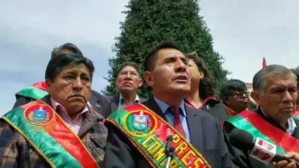 Manifestantes durante una protesta social.