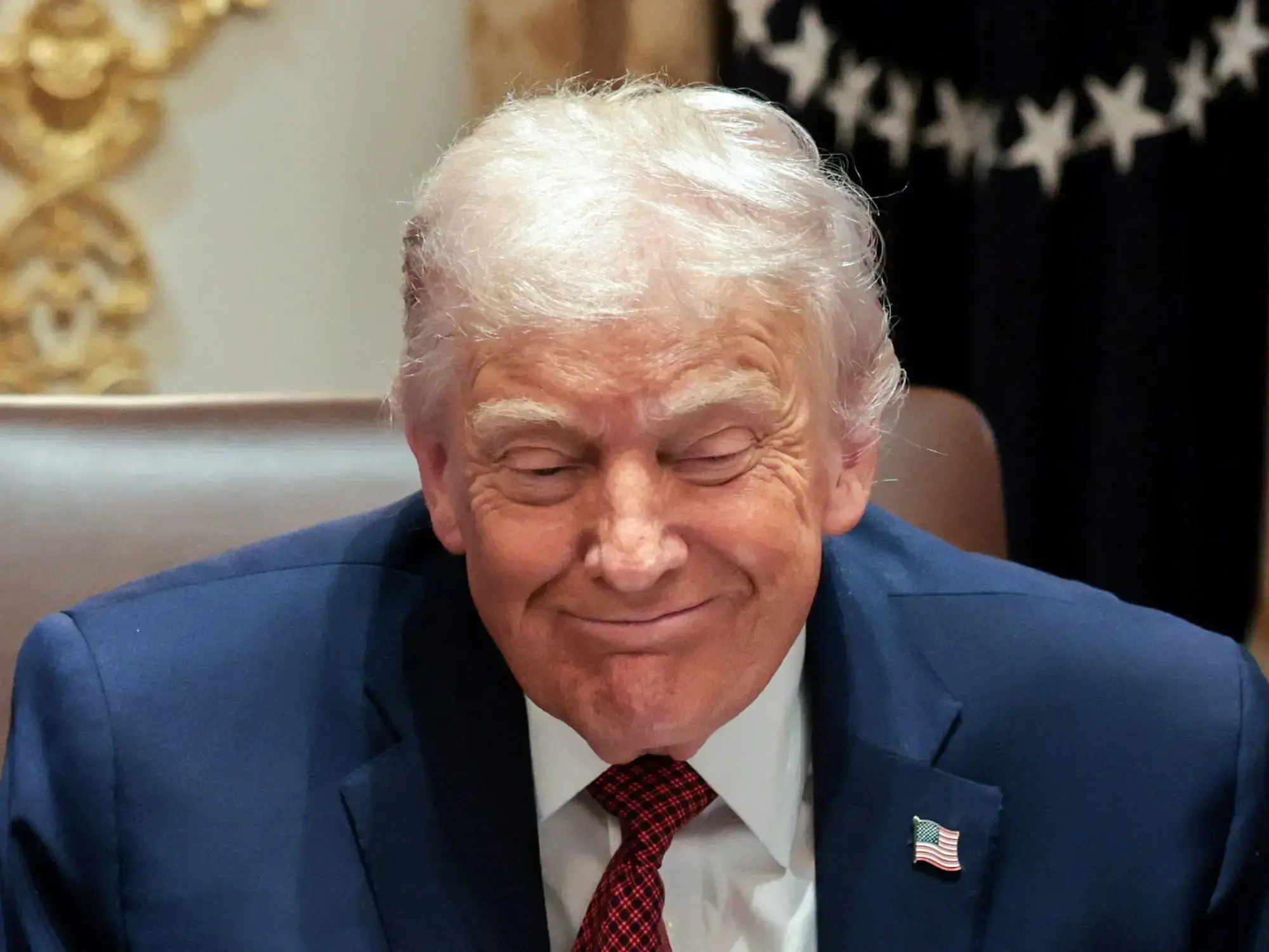 Donald Trump durante un encuentro en la Casa Blanca.