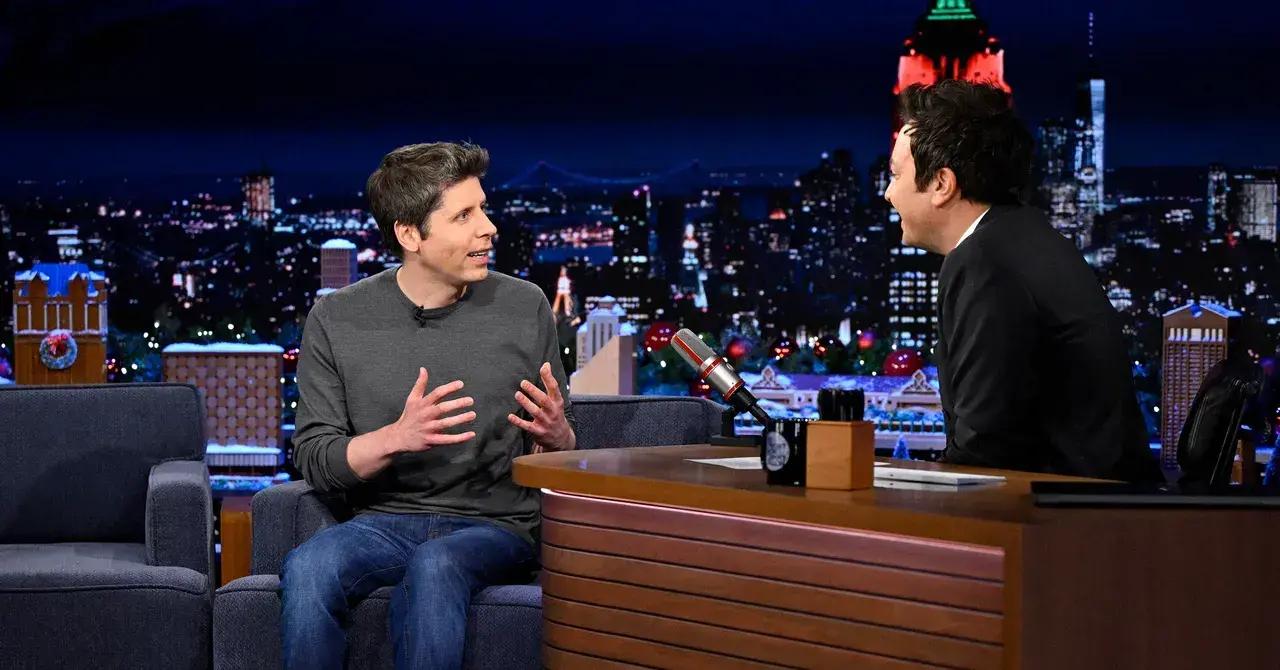 Sam Altman durante su aparición en The Tonight Show
