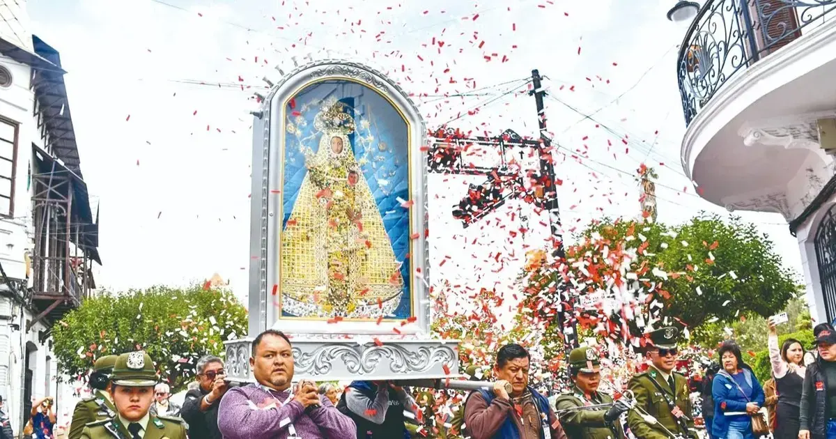 Celebración por la declaratoria de la festividad como patrimonio de la humanidad.