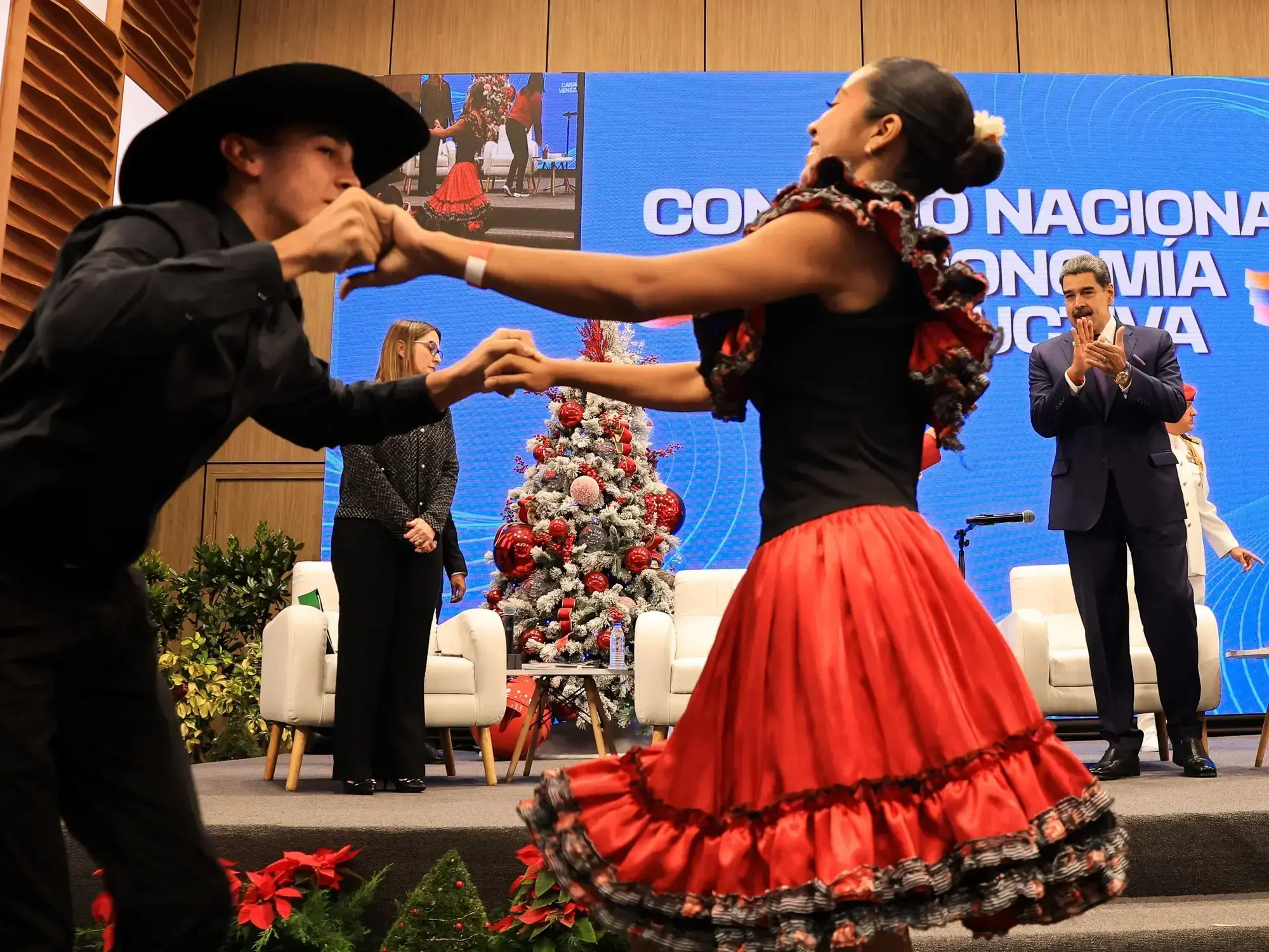 Nicolás Maduro durante el Consejo Nacional de Economía Productiva en Caracas.