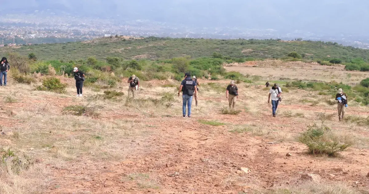 Inspección en la zona de Cotapachi, Quillacollo