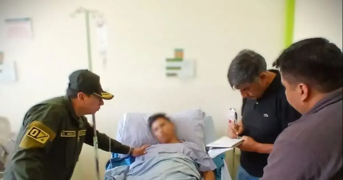 El oficial se encuentra internado