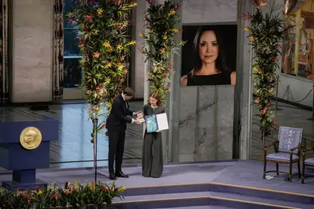 La entrega del Premio Nobel de la Paz.