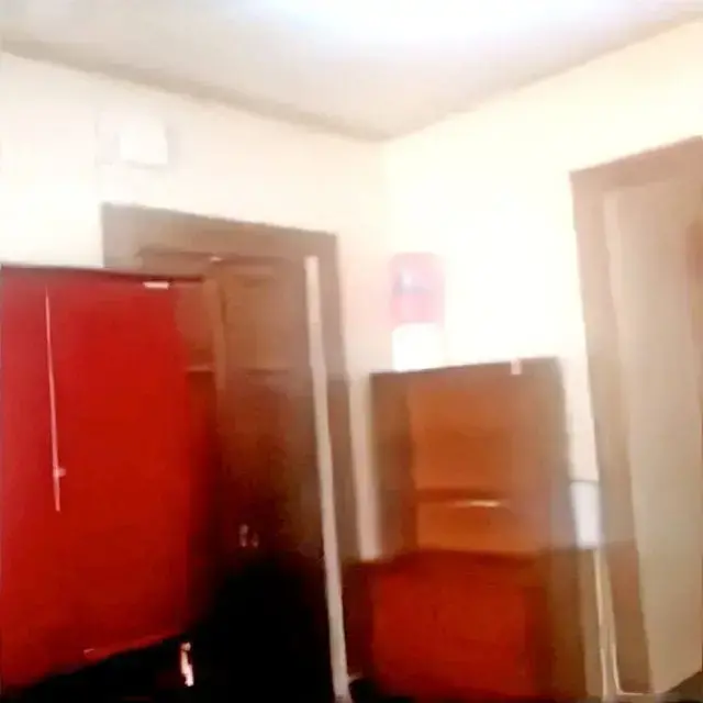 Anaqueles vacíos en una oficina de la Vicepresidencia de Bolivia.