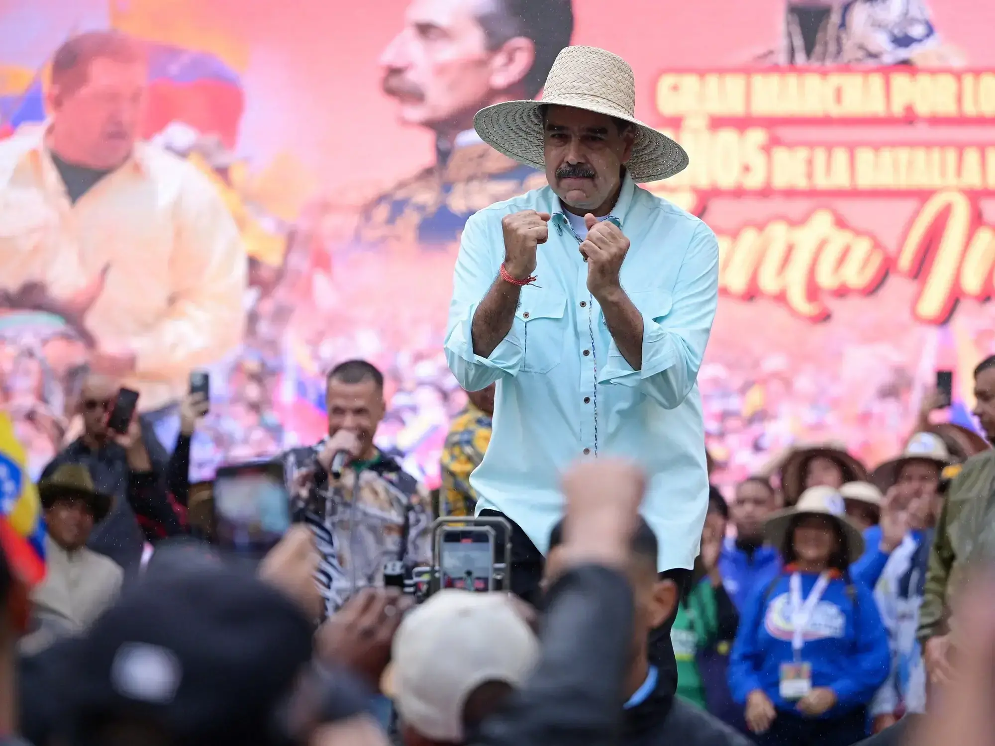 Nicolás Maduro durante un discurso en Caracas.