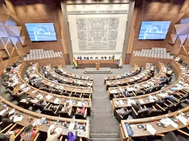 Sesión de la Cámara de Diputados de Bolivia.