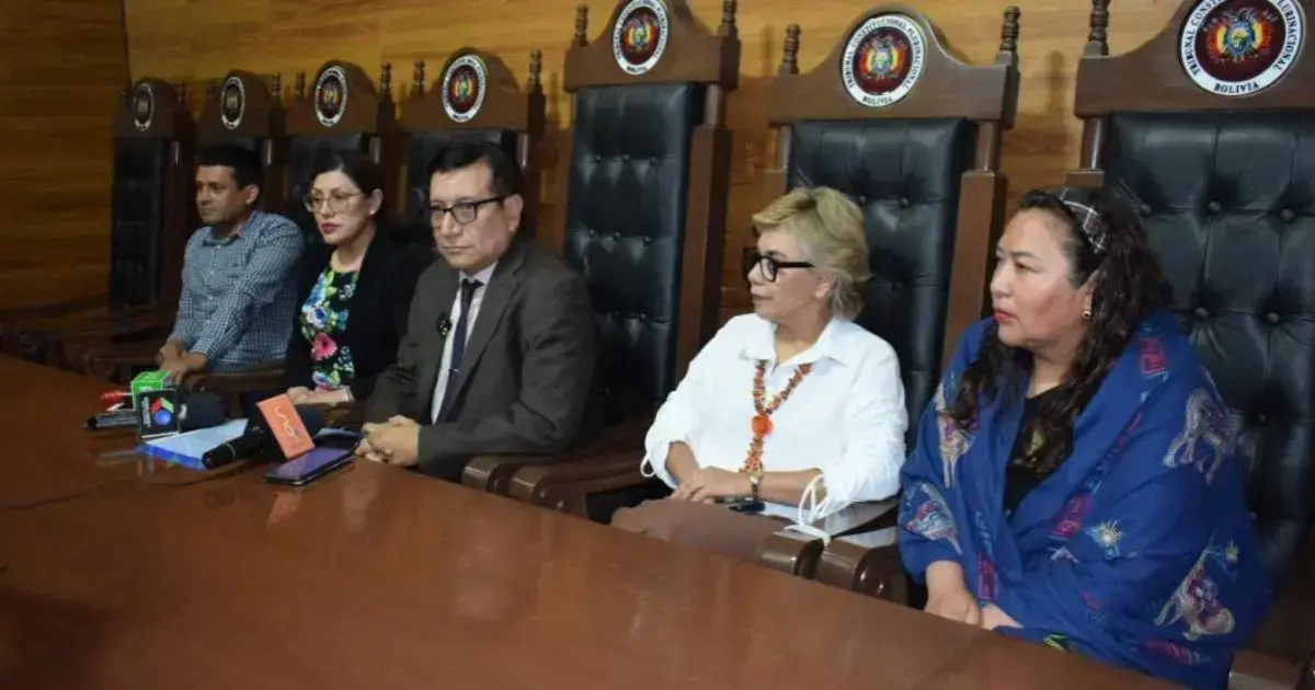 Paola Prudencio, presidenta del Tribunal Constitucional Plurinacional.