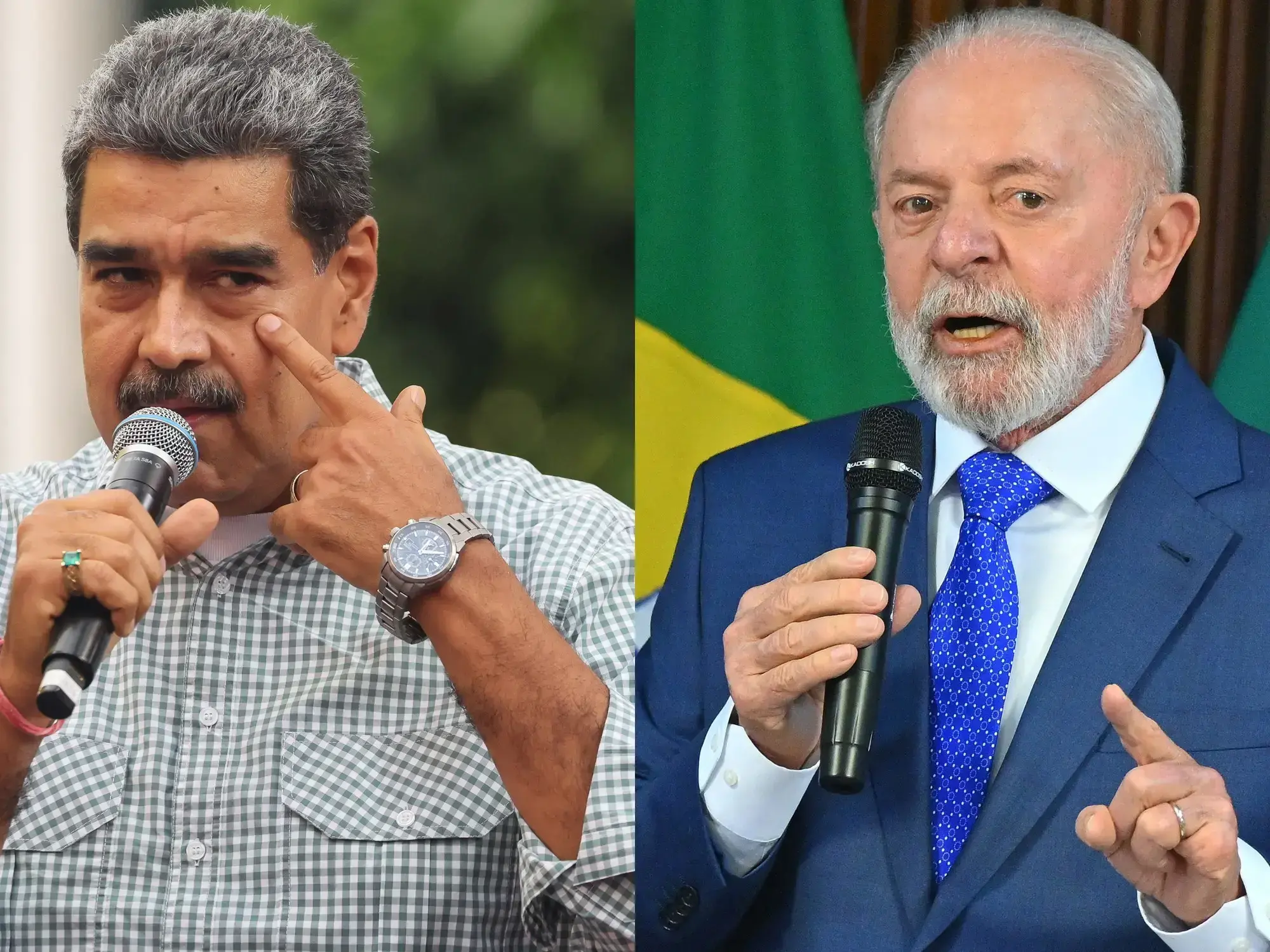 Nicolas Maduro y Luiz Inácio Lula da Silva.