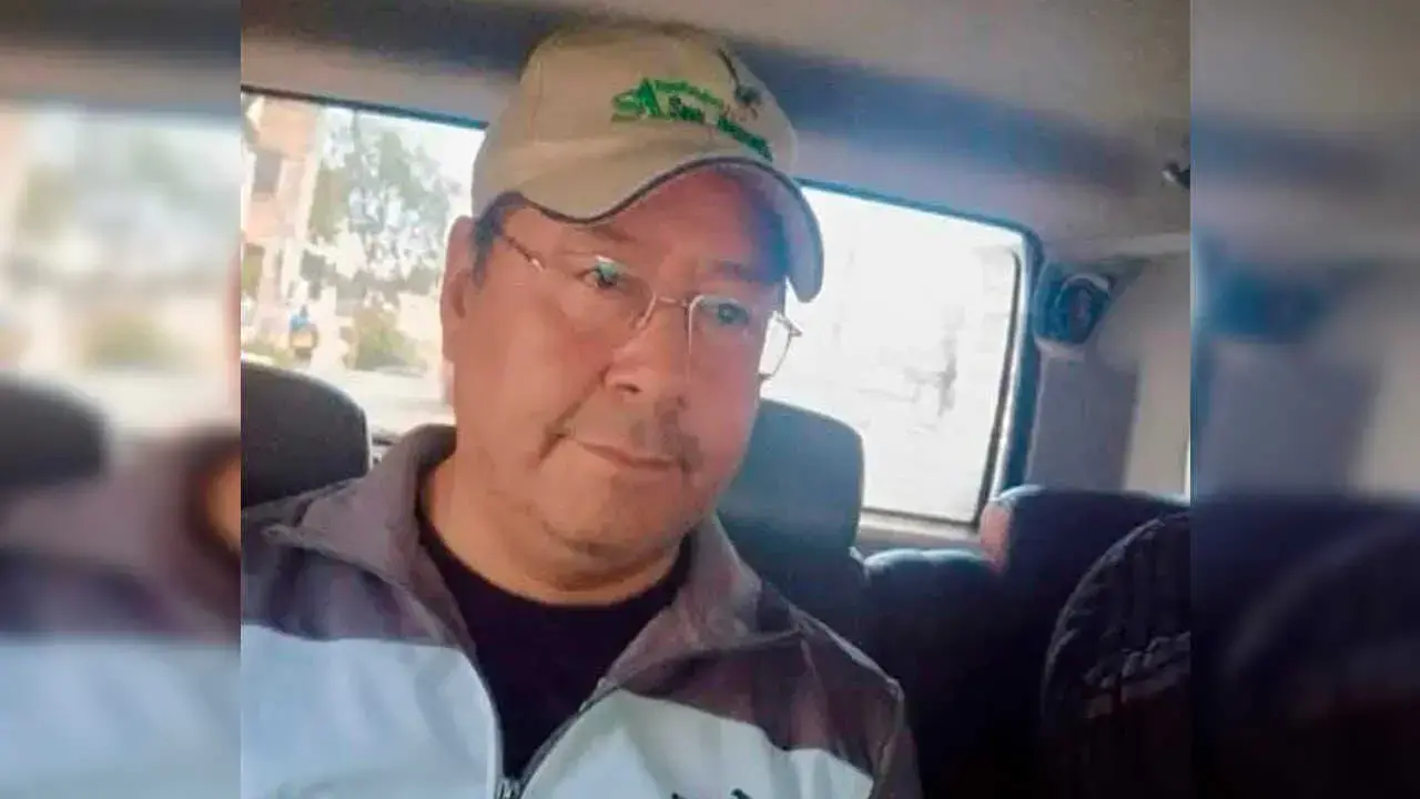 Luis Arce al momento de su aprehensión.