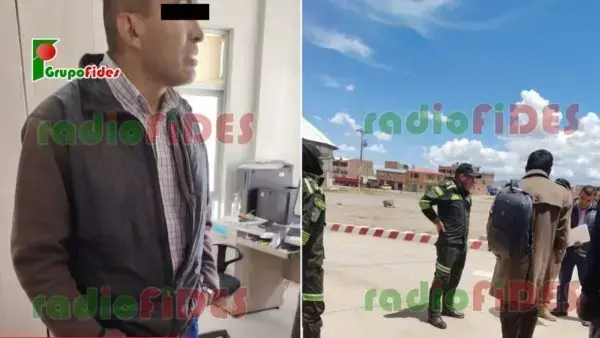 El funcionario aprehendido.