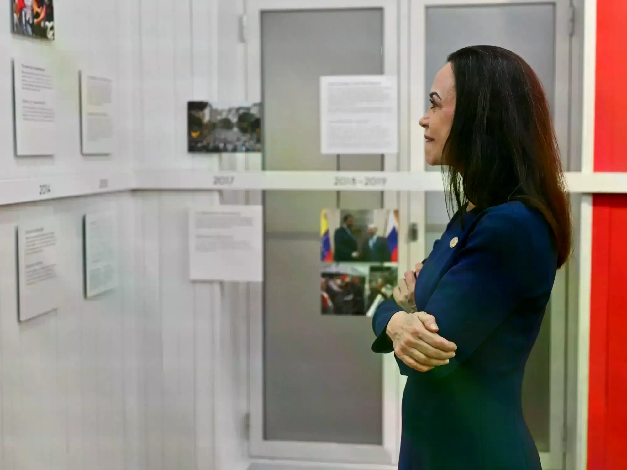María Corina Machado en Oslo, a donde llegó tras su salida de Venezuela.
