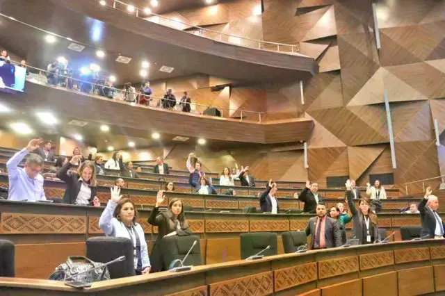 Una imagen del pleno de la Cámara de Diputados, cuando era aprobado el crédito de Japón.