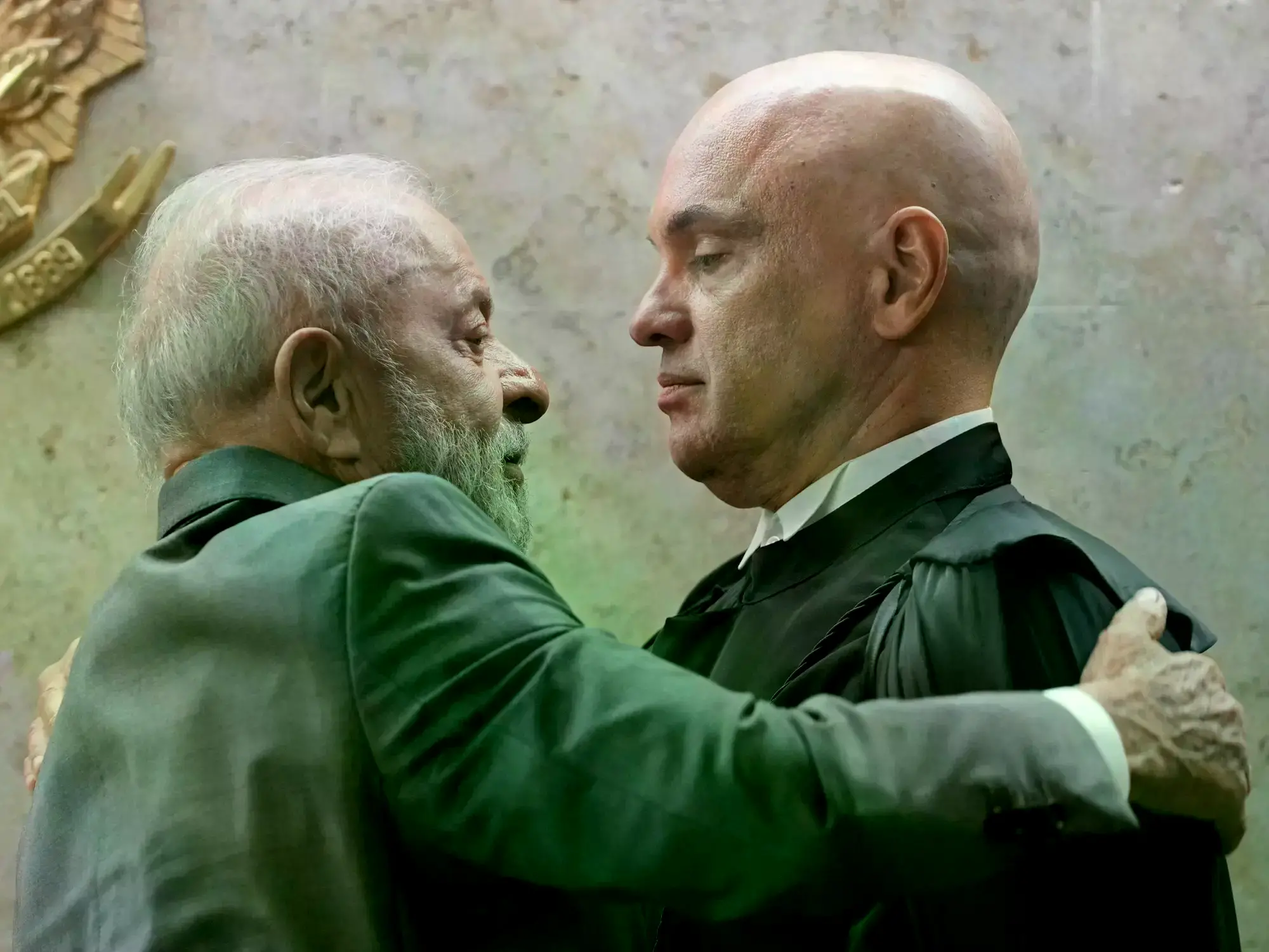 Lula da Silva y Alexandre de Moraes en Brasilia.