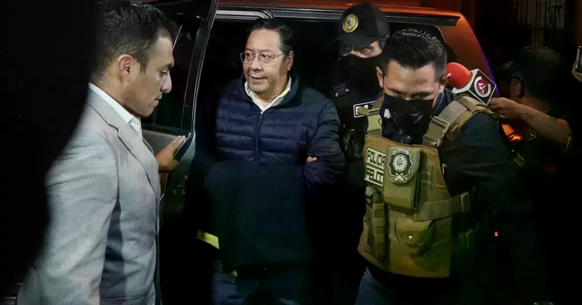 Arce Catacora, a su ingreso a la cárcel de San Pedro, en La Paz