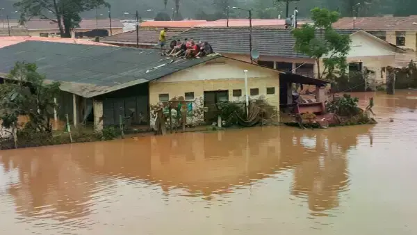 Inundación en El Torno, Santa Cruz.