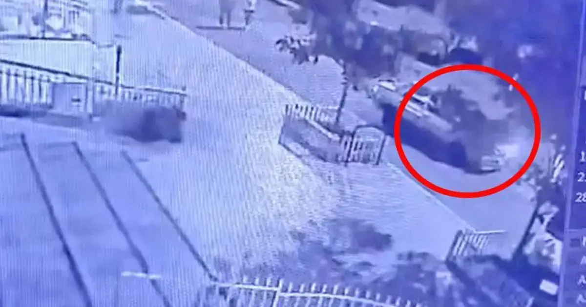 Captura de video del incidente.