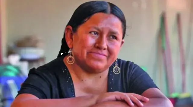 La exministra Nemesia Achacollo.