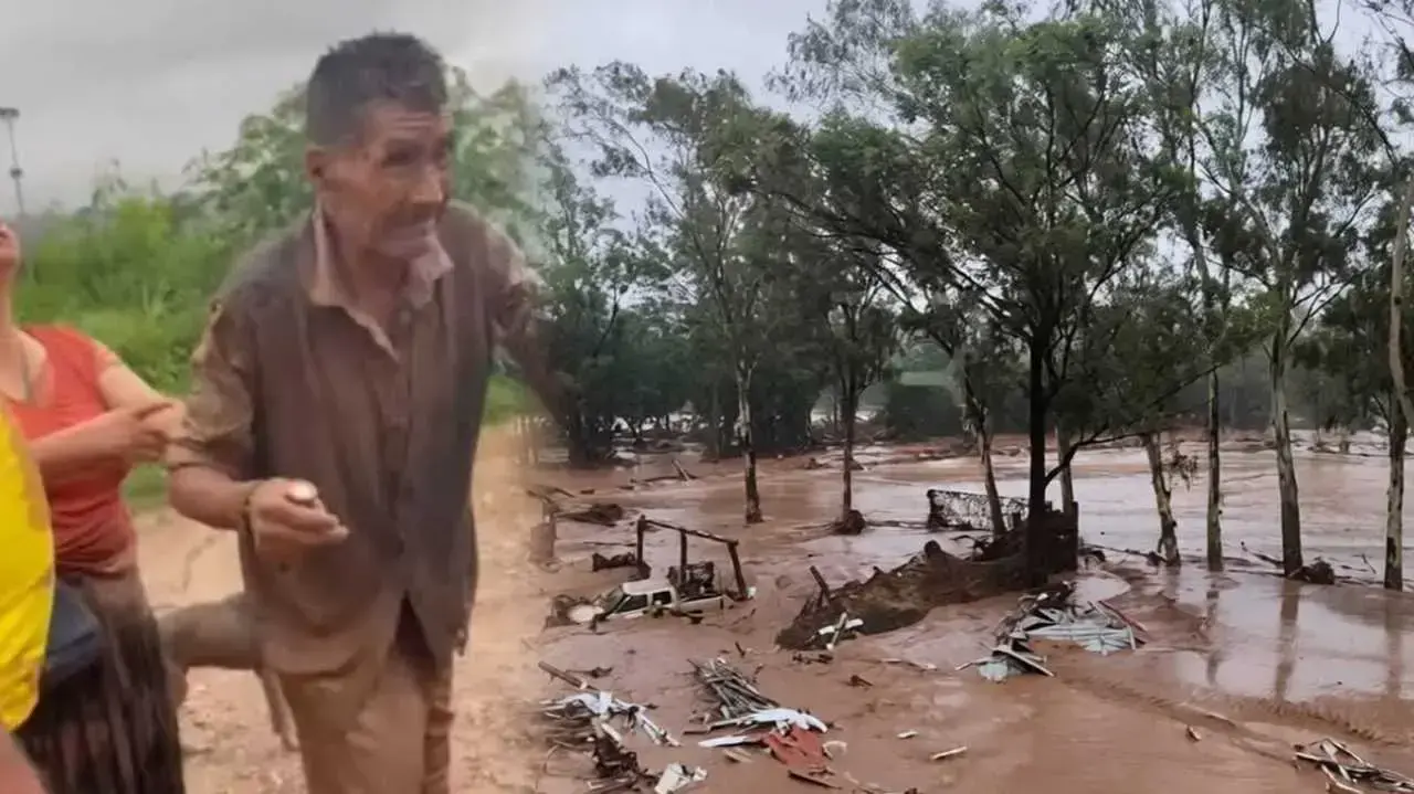 El Torno, azotado por las intensas lluvias y el desborde del río Piraí.