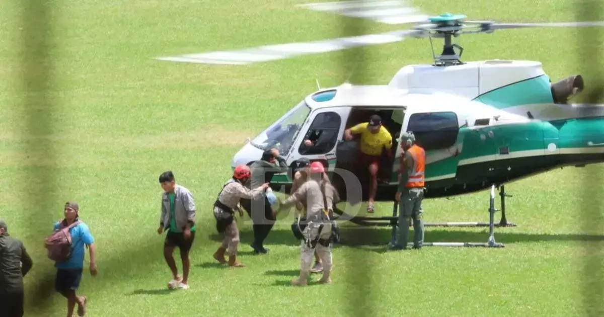 Rescate de personas en Santa Cruz