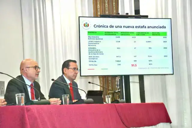 El ministro José Luis Lupo durante la conferencia de prensa de este lunes.